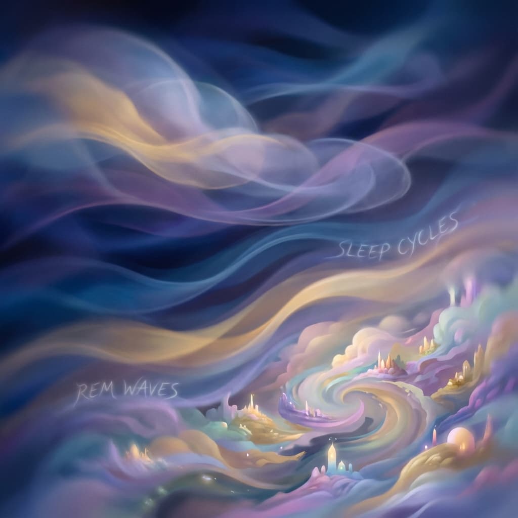 Hero image for the guide 'The Architecture of Sleep: Cycles & Dreaming', a sleep science resource designed to improve sleep quality through data-backed advice.