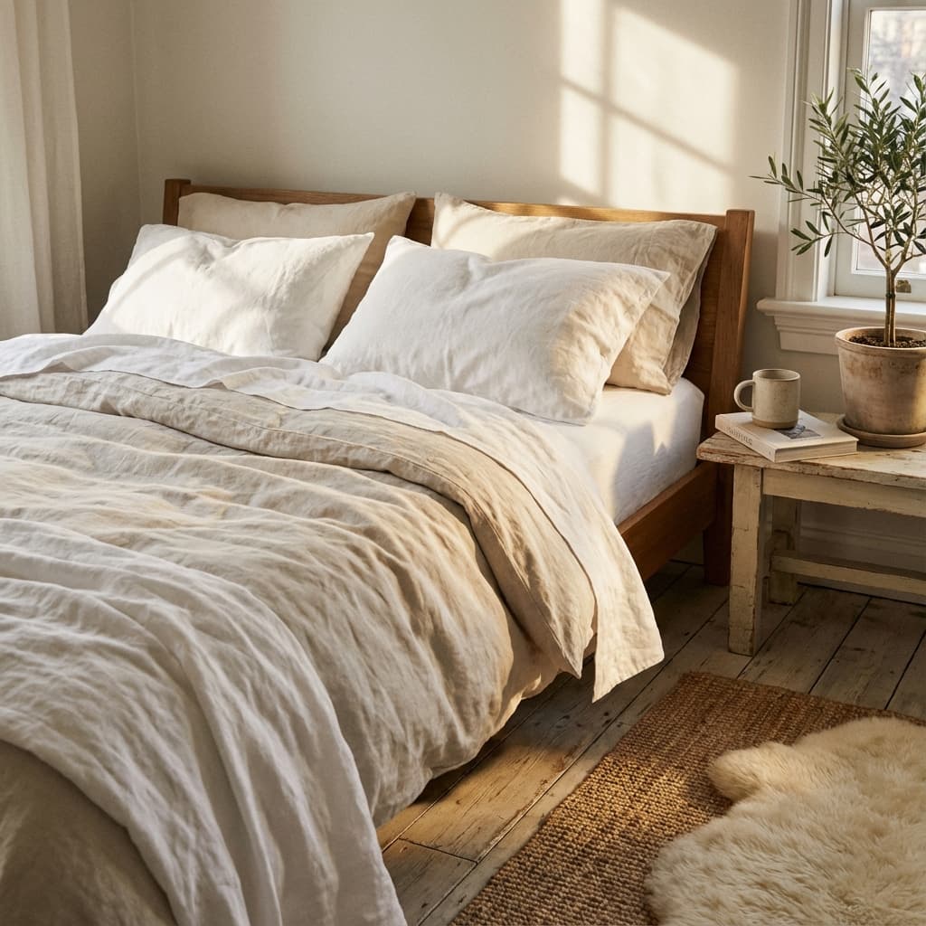 Hero image for the guide 'The Cool Comfort of Sleeping Naked', a sleep science resource designed to improve sleep quality through data-backed advice.