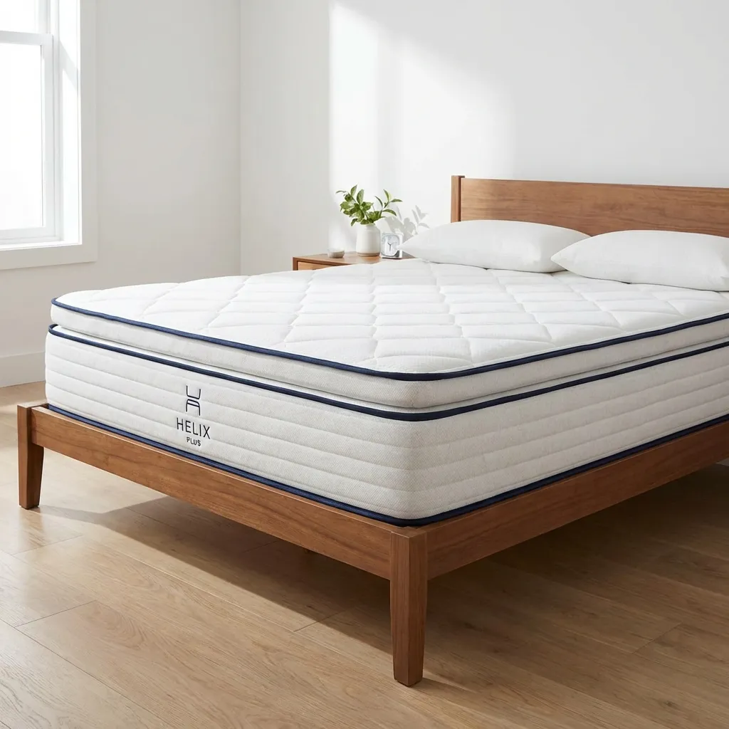 Helix Plus heavy-duty hybrid mattress with XL wrapped coils
